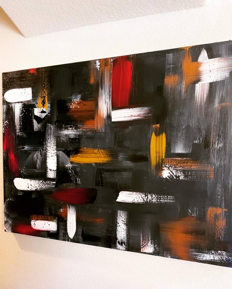 Dark pathways Painting by Ashtan Johnson | Saatchi Art