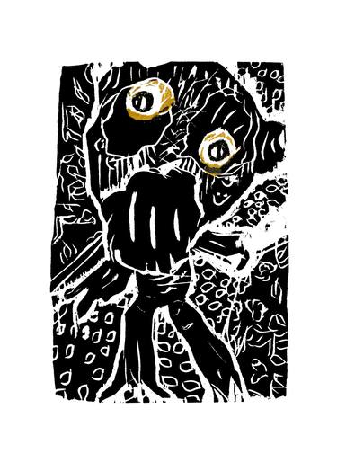 Original Expressionism Animal Printmaking by Lesley O'Neill