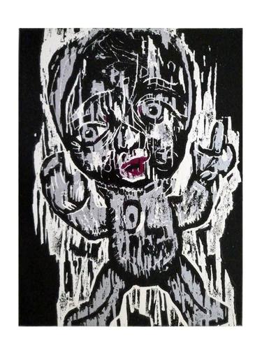 Original Expressionism Portrait Printmaking by Lesley O'Neill
