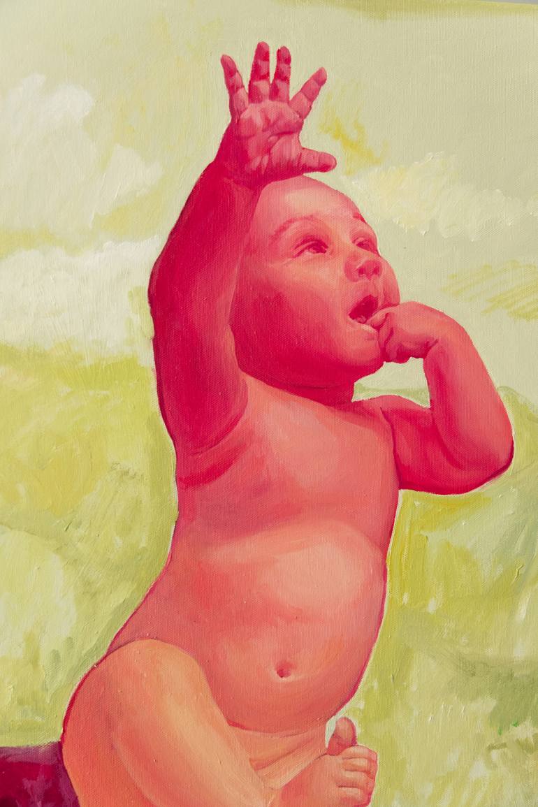 Original Surrealism Children Painting by Naska Anastasia Gladkova