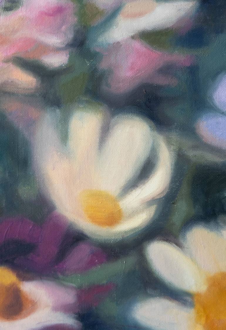 Original Abstract Floral Painting by Naska Anastasia Gladkova