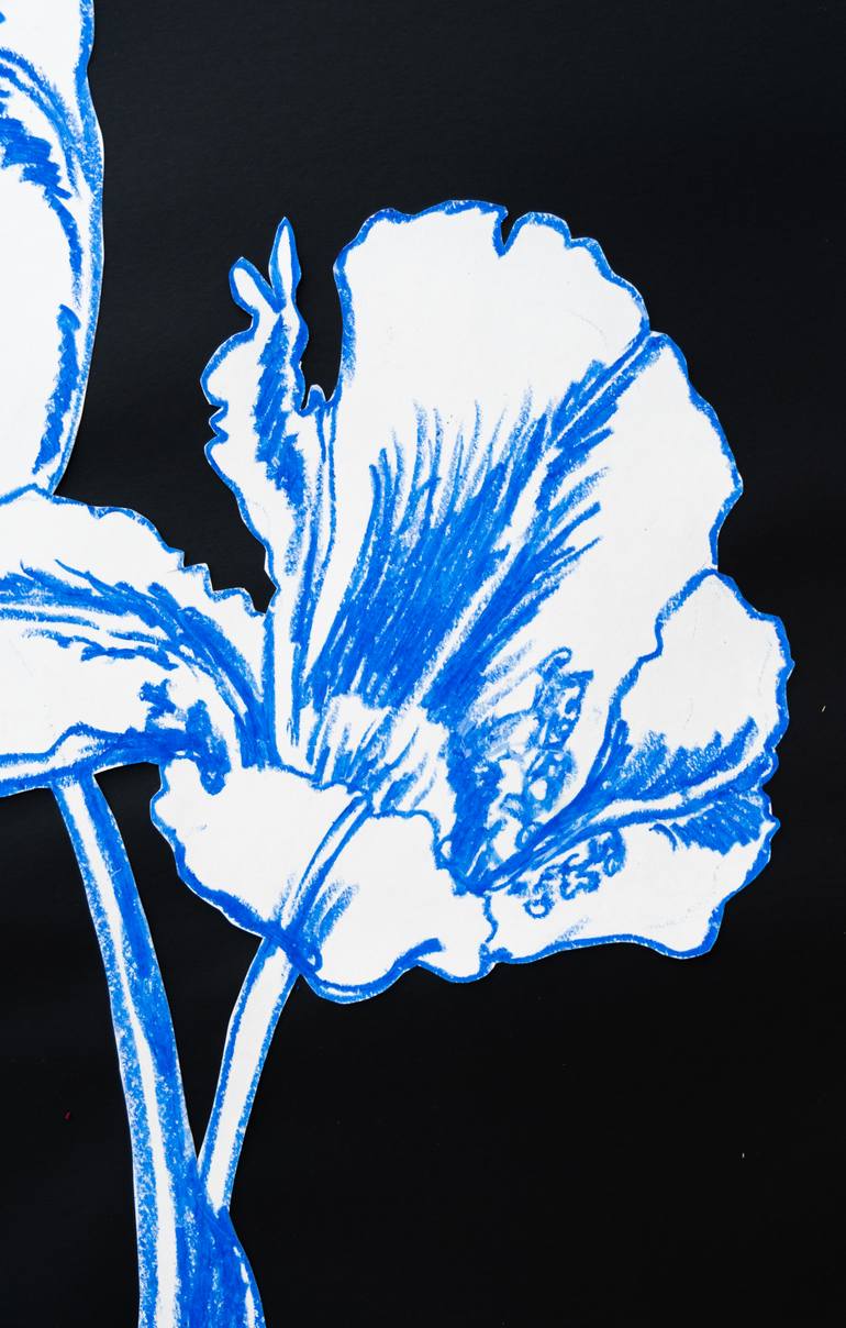 Original Contemporary Floral Drawing by Naska Anastasia Gladkova