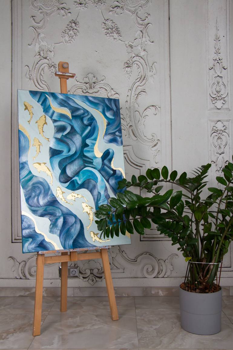 Original Conceptual Abstract Painting by Anastasia Klimacheva