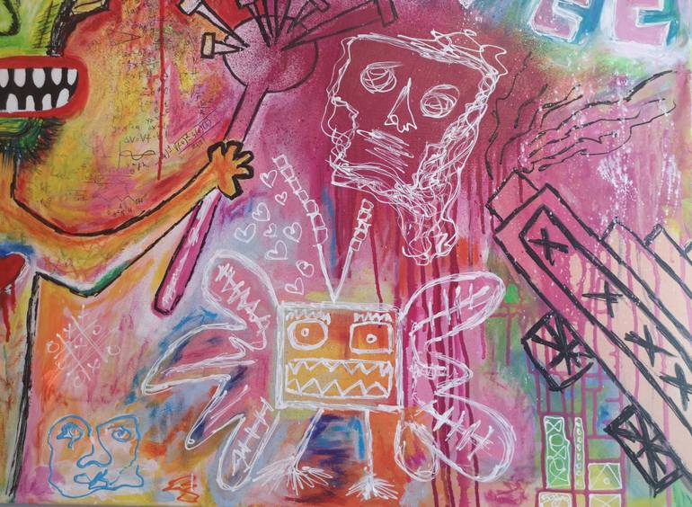 Original Abstract Expressionism Abstract Painting by Artè Abstract By Christiàna Niko