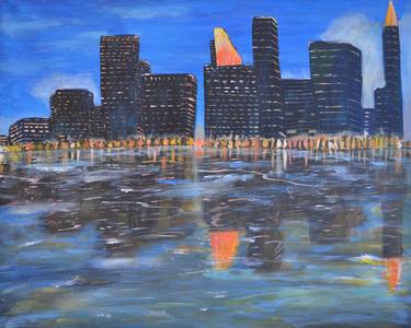 Print of Expressionism Cities Paintings by Leonid Vengerovskiy