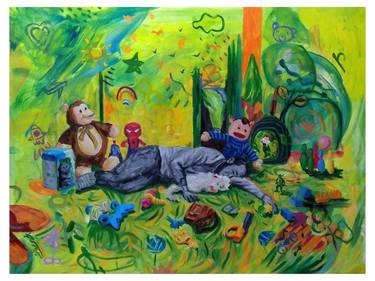 Original Contemporary Family Paintings by Magdy Anani