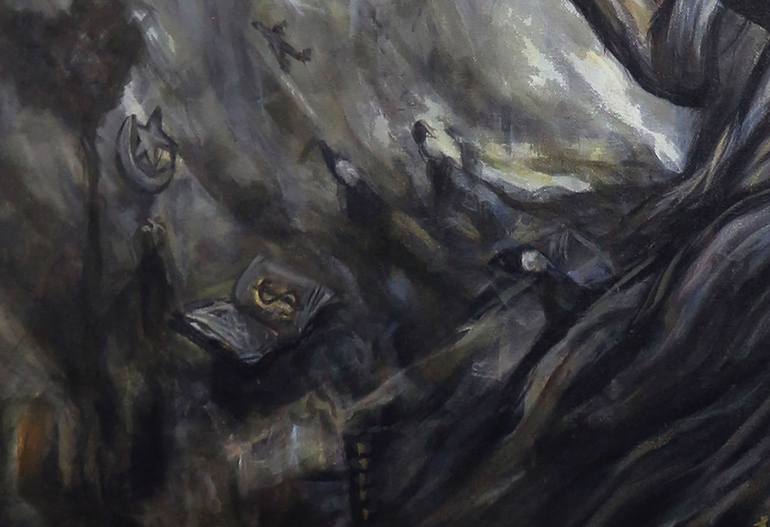 Original Abstract Fantasy Painting by Magdy Anani