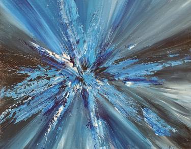 Original Abstract Expressionism Outer Space Paintings by Yvonne Richard