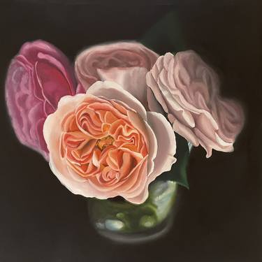 Print of Photorealism Floral Paintings by Oksana Vinnichenko