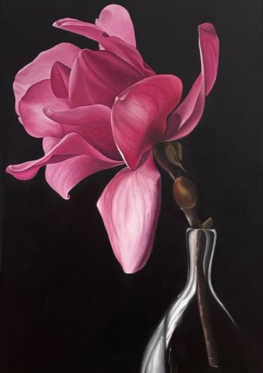 Print of Realism Floral Paintings by Oksana Vinnichenko