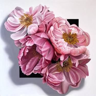 Print of Photorealism Floral Paintings by Oksana Vinnichenko