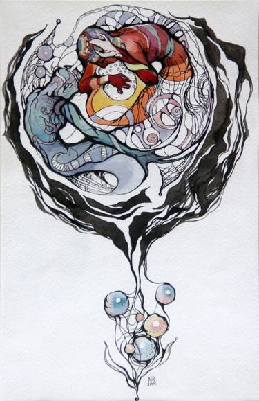 Original Abstract Nature Drawings by Natalia Rezanova