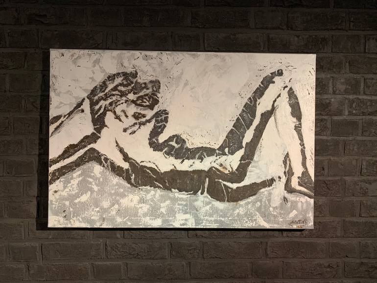 Original Figurative Abstract Painting by Natallia Siarozhankina