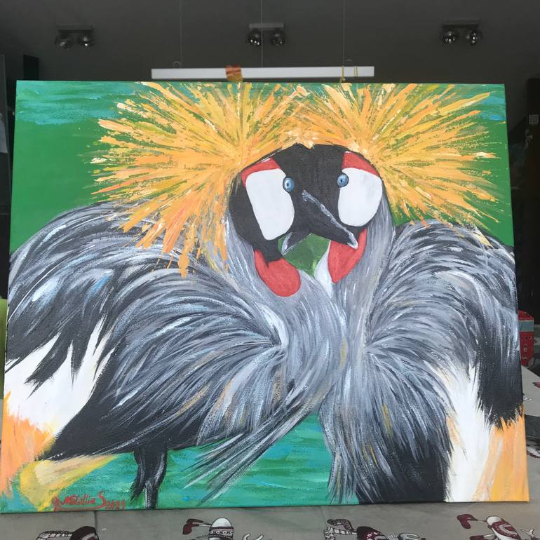 Original Figurative Animal Painting by Natallia Siarozhankina