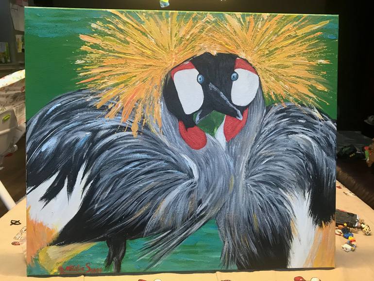 Original Figurative Animal Painting by Natallia Siarozhankina