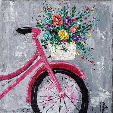 Original Expressionism Floral Paintings by Lisa Prokopetc