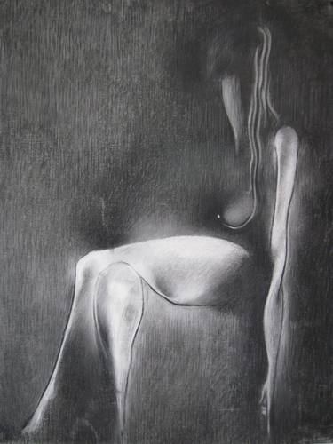 Original Fine Art Nude Drawings by Dimitri Kasradze