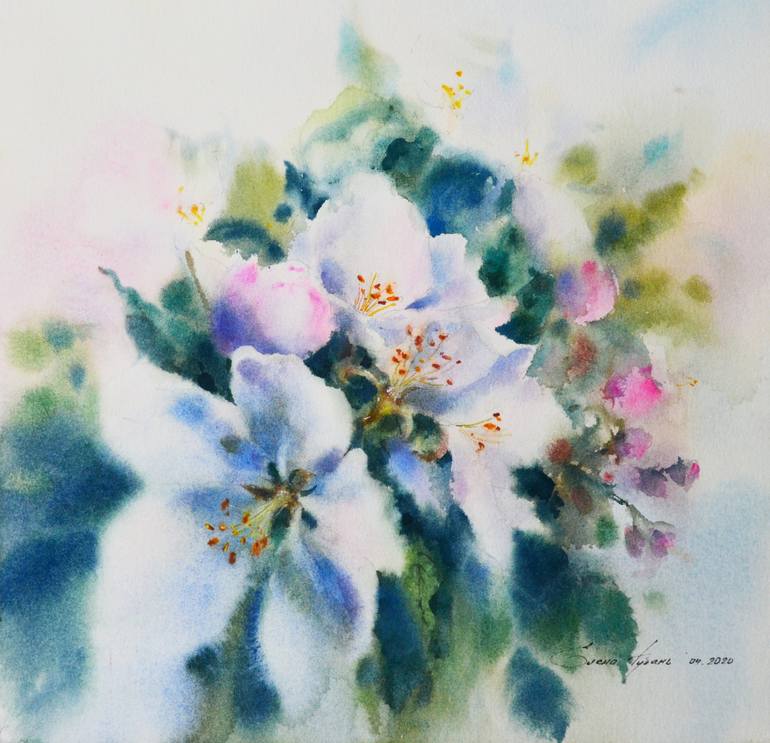 Blooming Painting by Elena Guban | Saatchi Art