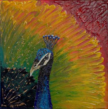 Original Abstract Expressionism Animal Painting by Boris Rudnitskiy