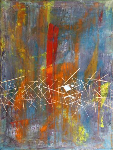 Original Conceptual Abstract Painting by Boris Rudnitskiy