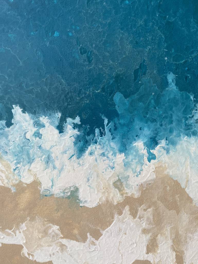 Original Abstract Seascape Painting by Ieva Graudina