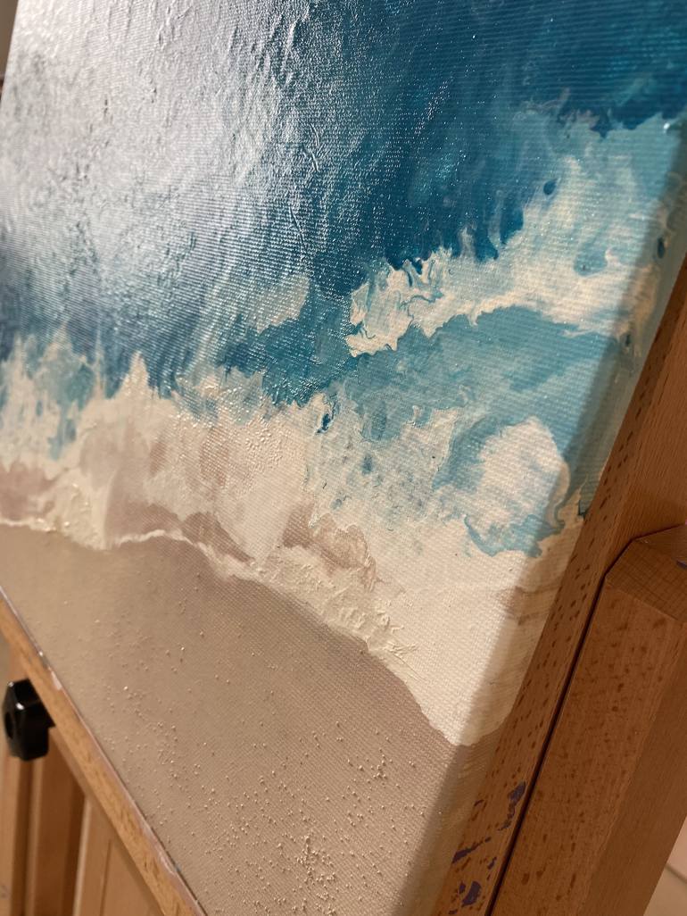 Original Abstract Seascape Painting by Ieva Graudina