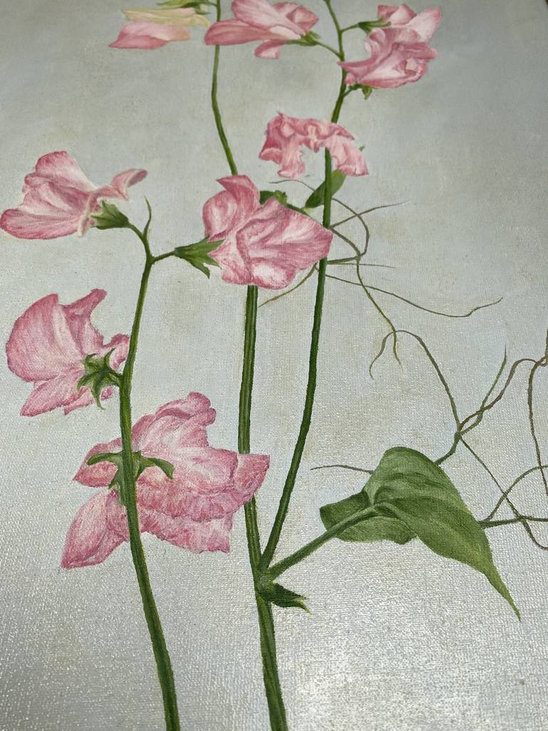 Original Photorealism Floral Painting by Ieva Graudina