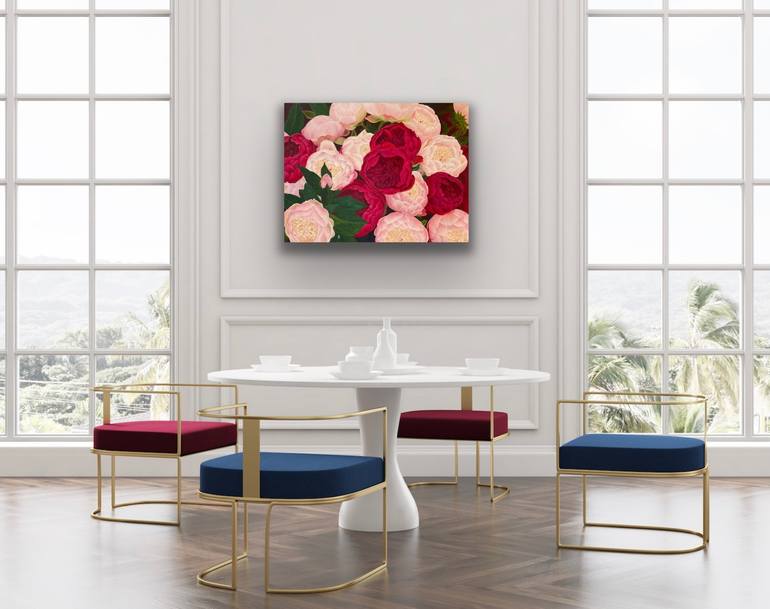 Original Illustration Floral Painting by Ieva Graudina