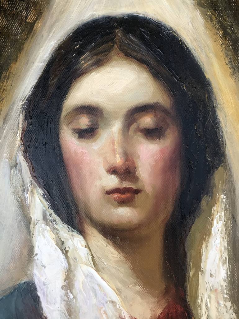 The Virgin Mary Painting by Gigi Rice | Saatchi Art