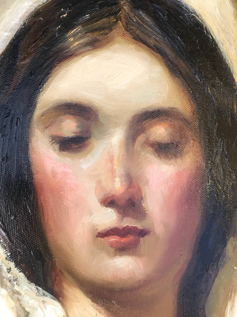 The Virgin Mary Painting by Gigi Rice | Saatchi Art