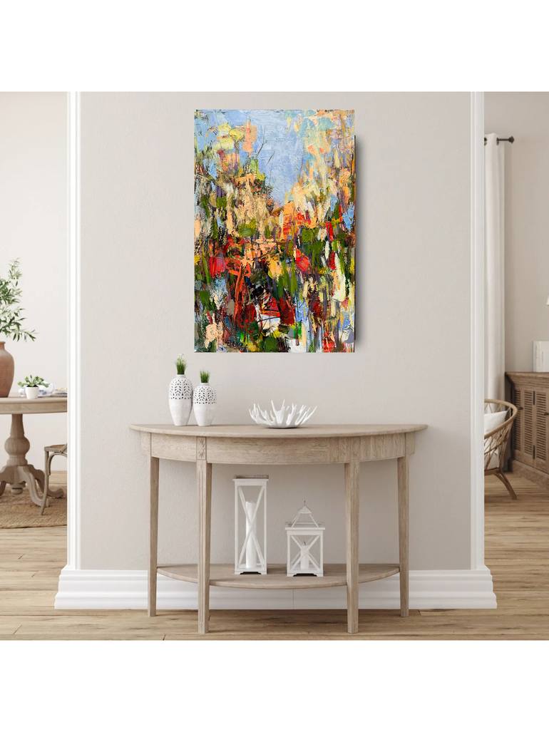 Original Impressionism Abstract Painting by Mona Berga