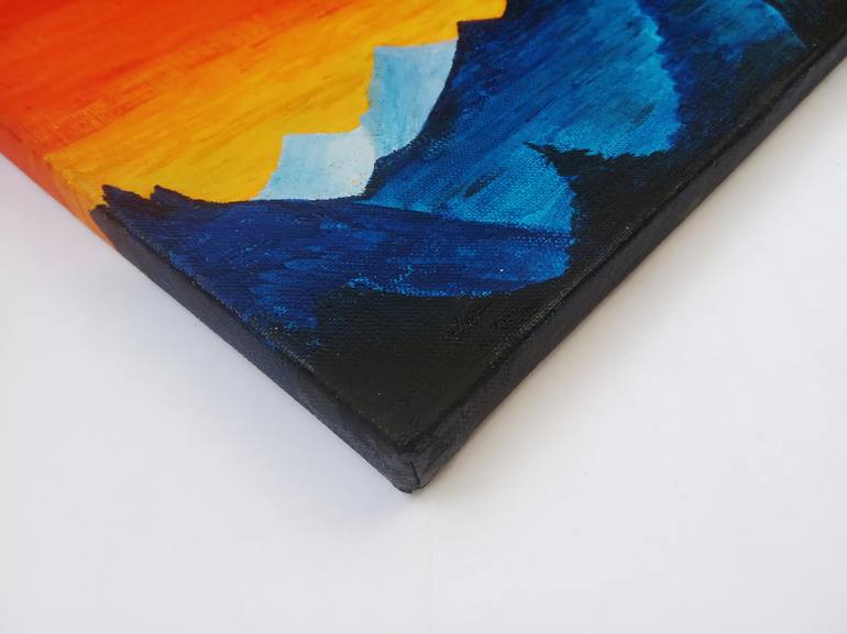Original Conceptual Landscape Painting by Dmytro Rybin