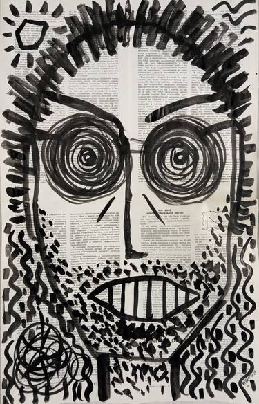 Print of Abstract Expressionism Portrait Drawings by Dmytro Rybin