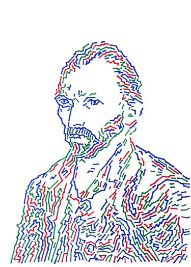 Vincent. Graphic realization of the portrait of Van Gogh thumb