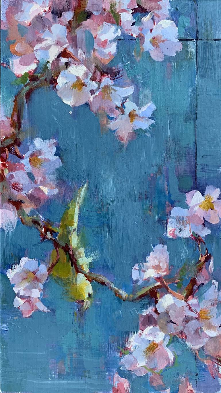 Cherry blossoms #2 Painting by Shelly Wan | Saatchi Art