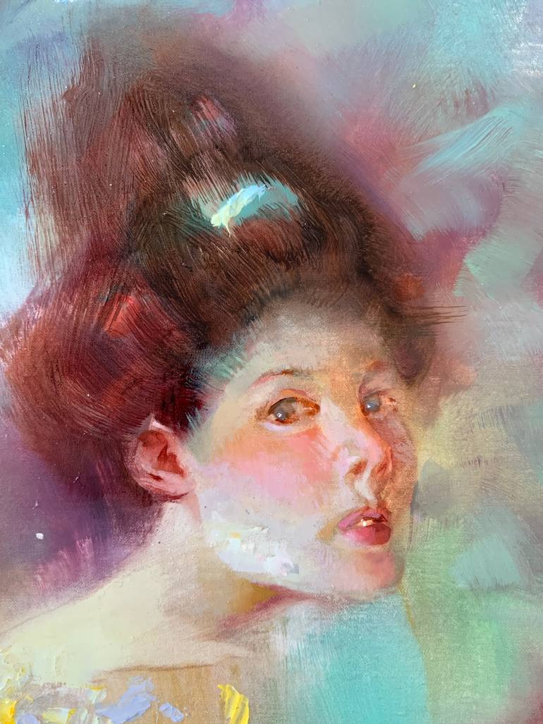 Original Figurative Women Painting by Shelly Wan