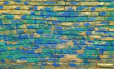 BAS RELIEF the Wailing Wall in the style of VAN GOGH thumb