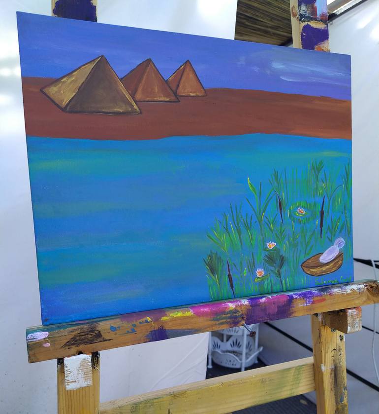 Original Impressionism Religion Painting by Solomon Gold