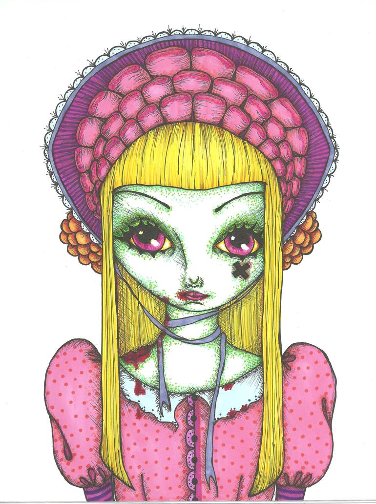 drawing lolicon Zombi Loli Drawing by Cassandra Rominger | Saatchi Art