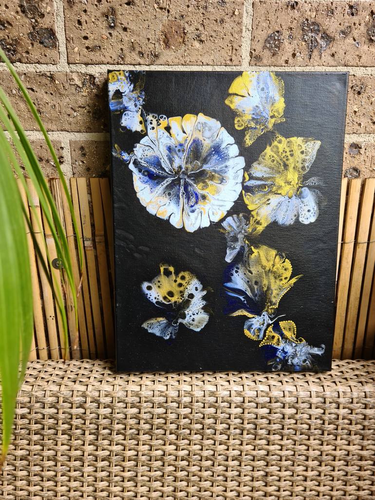 Original Abstract Floral Painting by Iryna Torchinska