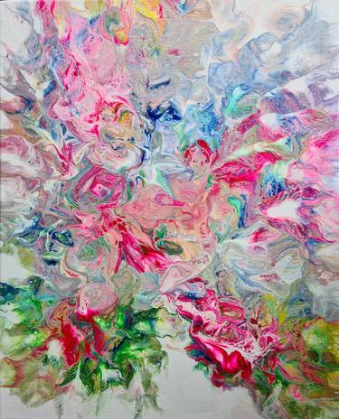 Original Abstract Floral Paintings by Iryna Torchinska