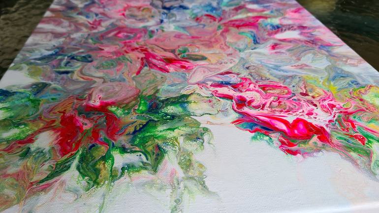 Original Abstract Floral Painting by Iryna Torchinska