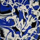 White, Blue, Black Ribbons by Iryna Torchinska