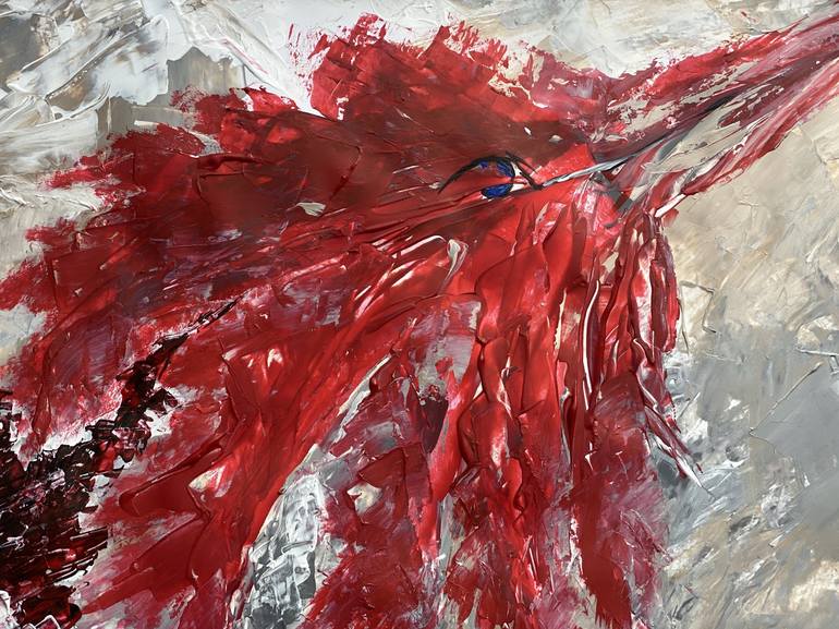 Original Abstract Expressionism Animal Painting by Alina Khramova