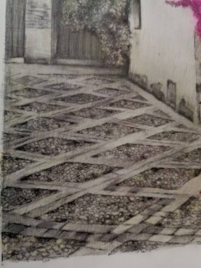 Original Algorithmic Architecture Painting by Vicente Raúl  Fernández Román