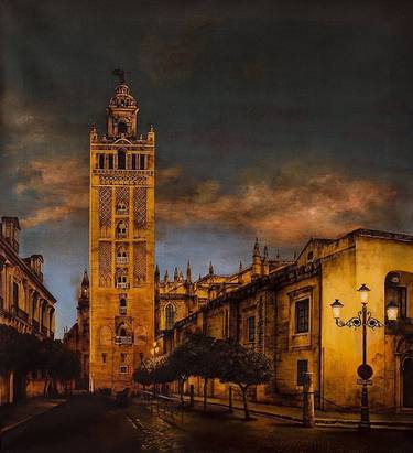 Original Realism Cities Paintings by Vicente Raúl Fernández Román