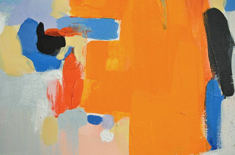 Original Abstract Expressionism Abstract Painting by Olga Konstantynovska