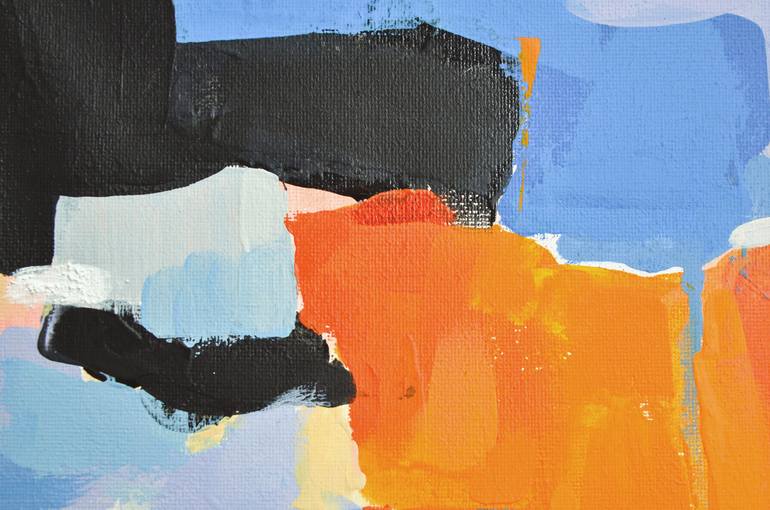 Original Abstract Expressionism Abstract Painting by Olga Konstantynovska
