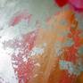 Title: Pink Glow (Abstraction)
Dimensions: H 60 cm W 50 cm
Materials: acrylic, silver leaf, coating varnish
Decoration: no frame, hinges
An abstract image of a magical radiance. Streaming silver streams, like rays of light, play and shimmer in space. The streaks of paints flow merging among themselves, painting a vivid picture, light and airy.