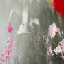 Title: Pink Glow (Abstraction)
Dimensions: H 60 cm W 50 cm
Materials: acrylic, silver leaf, coating varnish
Decoration: no frame, hinges
An abstract image of a magical radiance. Streaming silver streams, like rays of light, play and shimmer in space. The streaks of paints flow merging among themselves, painting a vivid picture, light and airy.